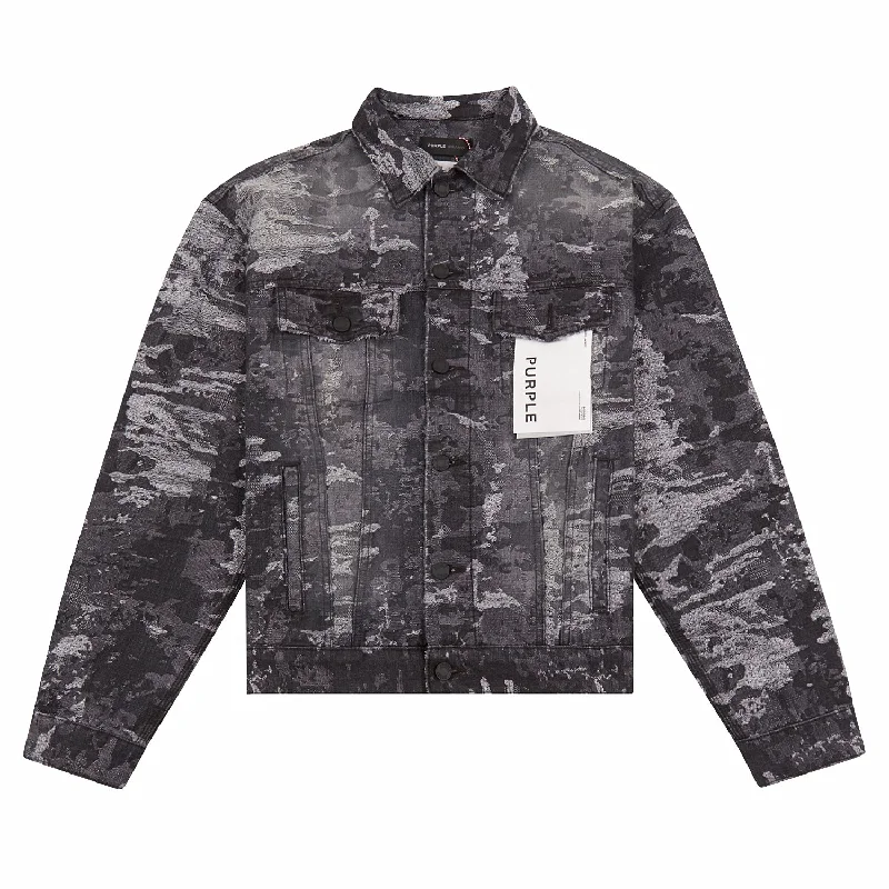 Layered Outfits Oversized Jacquard Jacket | Black