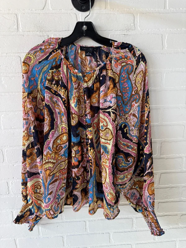 Basic Essentials Top Long Sleeve By Sanctuary In Multi-colored, Size: M