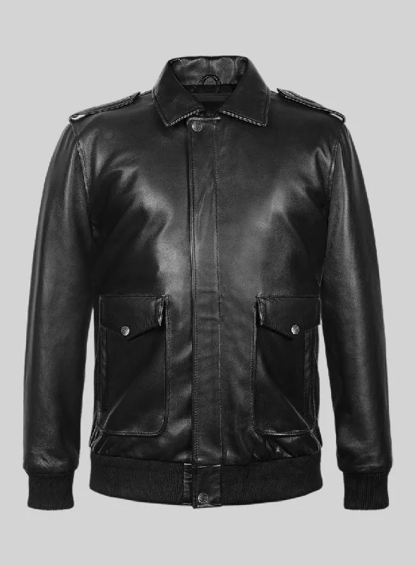 Street Style Tops Elite Aviator Leather Jacket