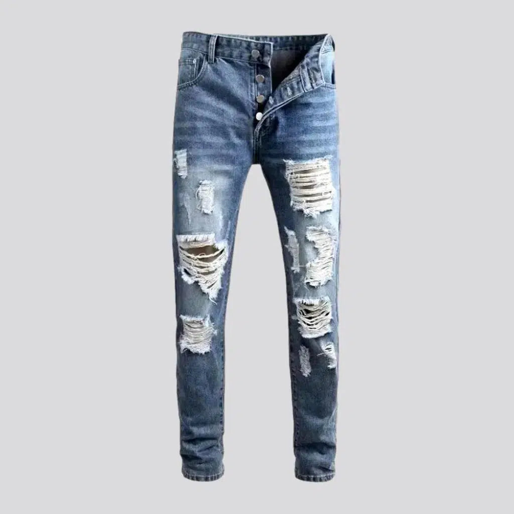 Urban Tees Mid-waist men's grunge jeans