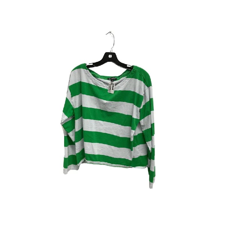 Practical Clothing Top Long Sleeve Basic By J. Crew In Green, Size: L