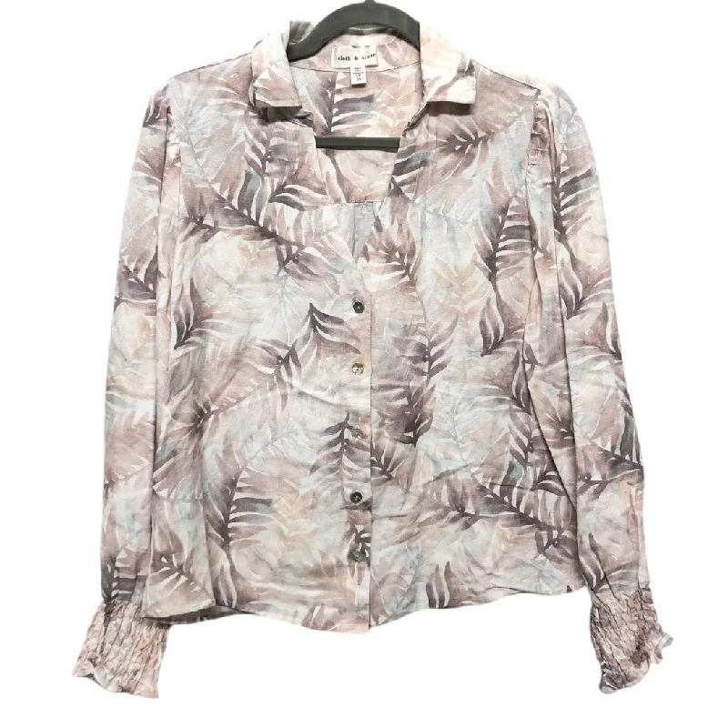 Elegant Outfits Top Long Sleeve By Cloth & Stone In Cream, Size: Xs