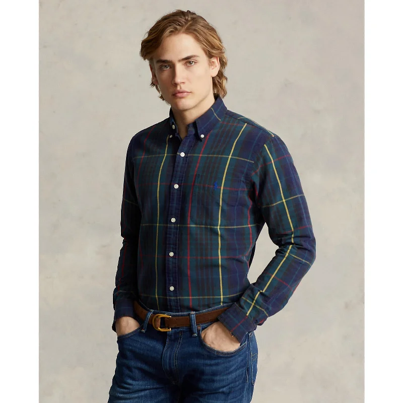 Casual Styles Polo Ralph Lauren - Oxford Shirt - Plaid - Green/Navy