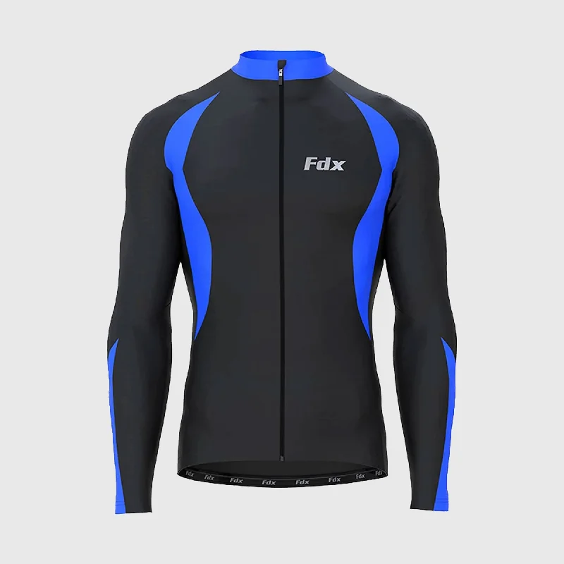 Casual Styles Fdx Viper Men's & Boy's Blue Thermal Roubaix Long Sleeve Cycling Jersey Casual Styles Fdx Viper Men's & Boy's Blue Thermal Roubaix Long Sleeve Cycling Jersey