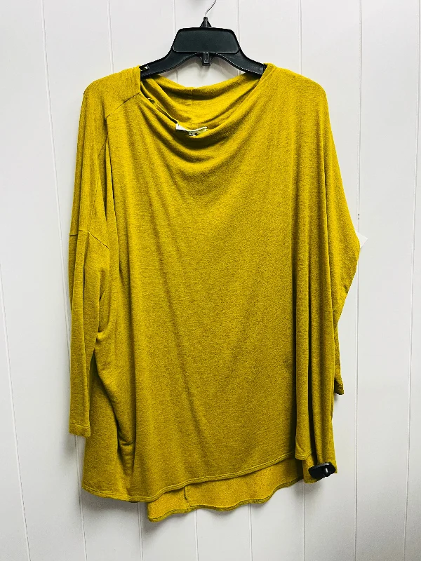 Weekend Styles Top Long Sleeve By Bryn Walker In Yellow, Size: S
