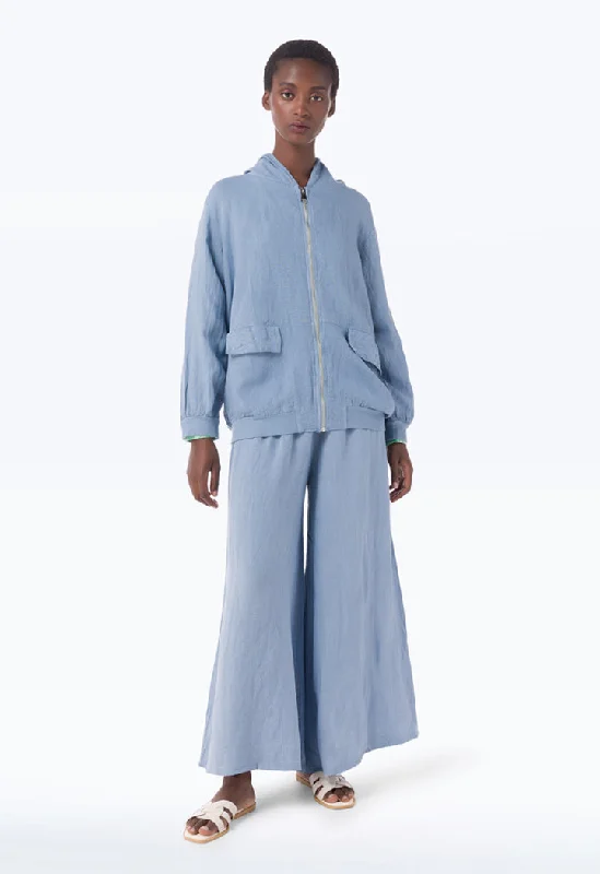 All-Season Wear Solid Hooded Outer Jacket