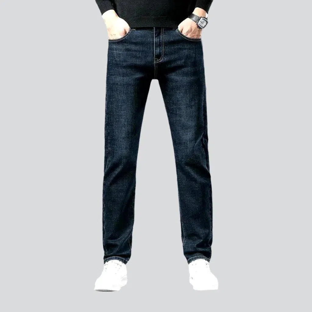 Premium T-shirts Stretchy whiskered jeans
 for men