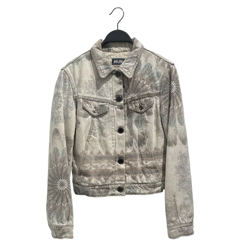 Layered Outfits Jean Paul Gaultier/Denim Jkt/44/Cotton/MLT/Floral Pattern/QUILTED INTERIOR PALE FLORAL Layered Outfits Jean Paul Gaultier/Denim Jkt/44/Cotton/MLT/Floral Pattern/QUILTED INTERIOR PALE FLORAL