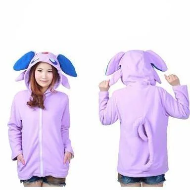 Urban Jackets Espeon Animal Theme Hoodie