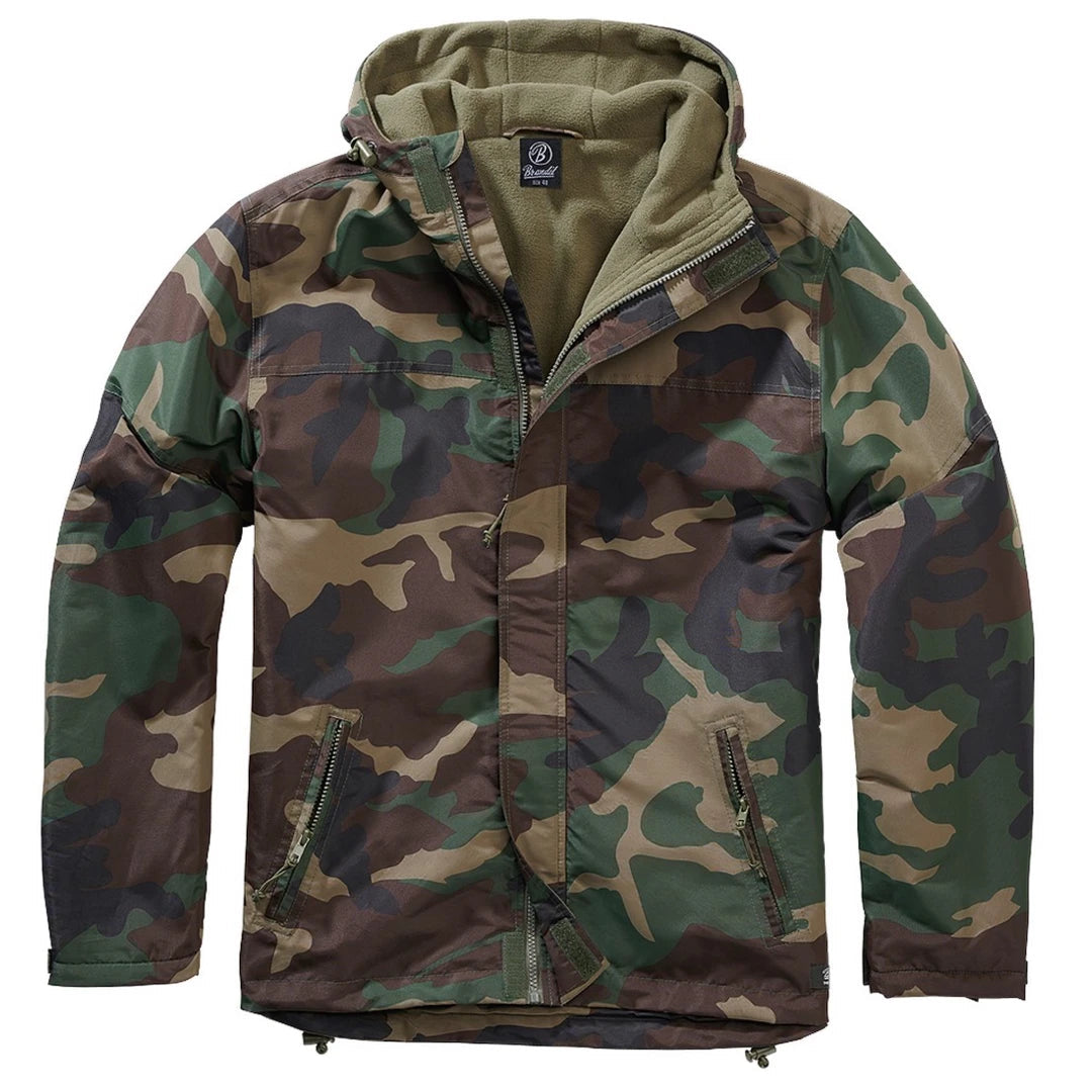 Bold Designs Brandit Windbreaker Zipped Hooded Jacket Military Jacket Camo