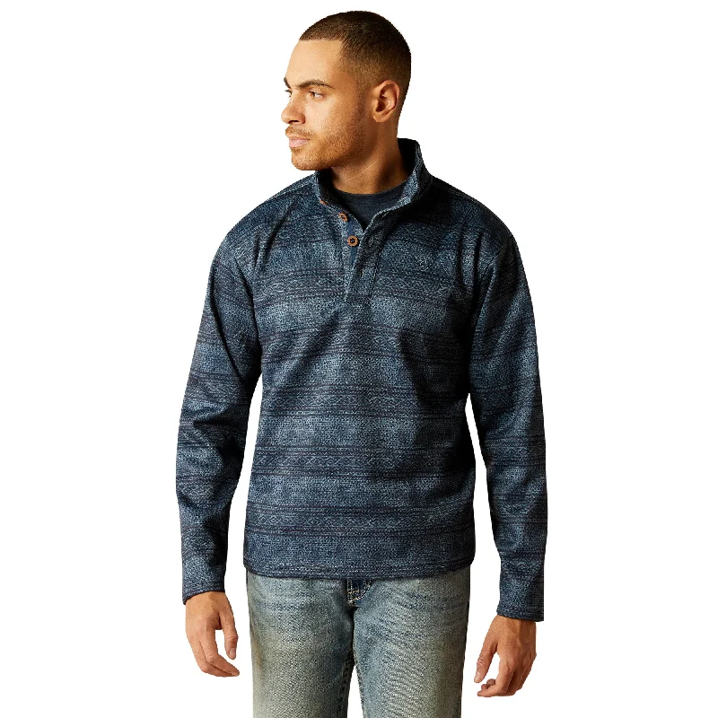 Bold Outfits ARIAT WESLEY BLUE SOUTHWEST SERAPE SWEATER