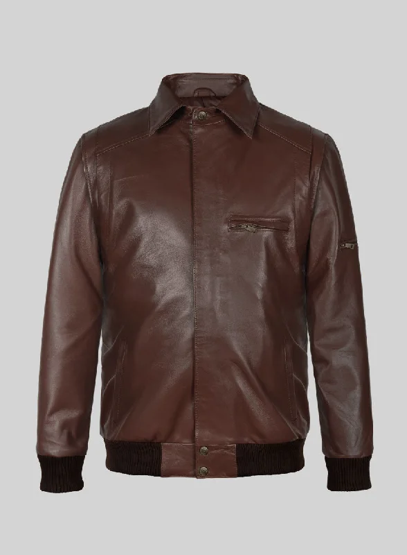 Fresh Outfit Airvoyant Bomber Leather Jacket