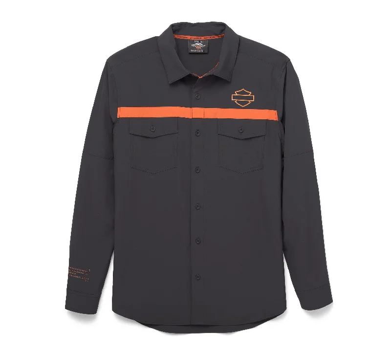 Fashion Tops Harley-Davidson Men's Performance Mesh Inset Shirt - 96034-22VM