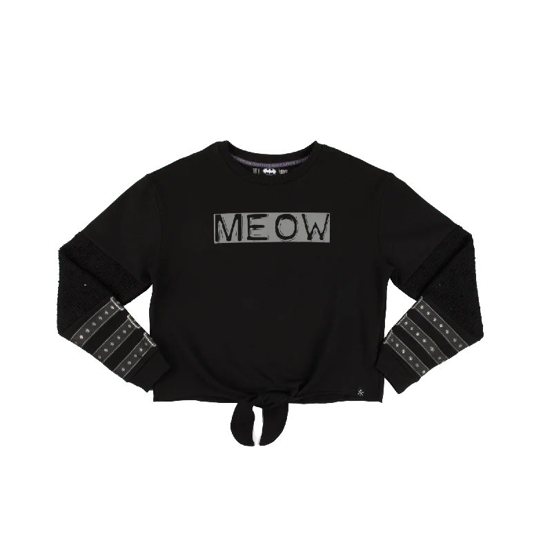 Casual Jackets Catwoman Meow Front Tie Long Sleeve
