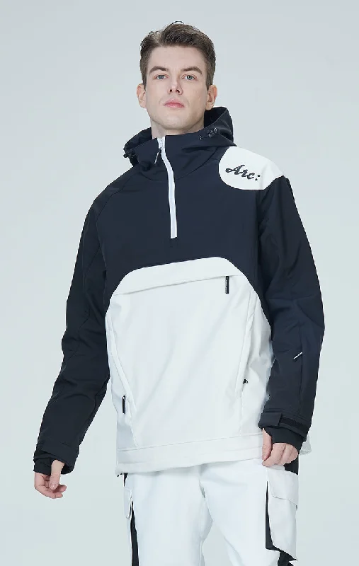 Summer Trends Men's Arctic Queen Mountain Star Color Block Anorak Snow Jacket