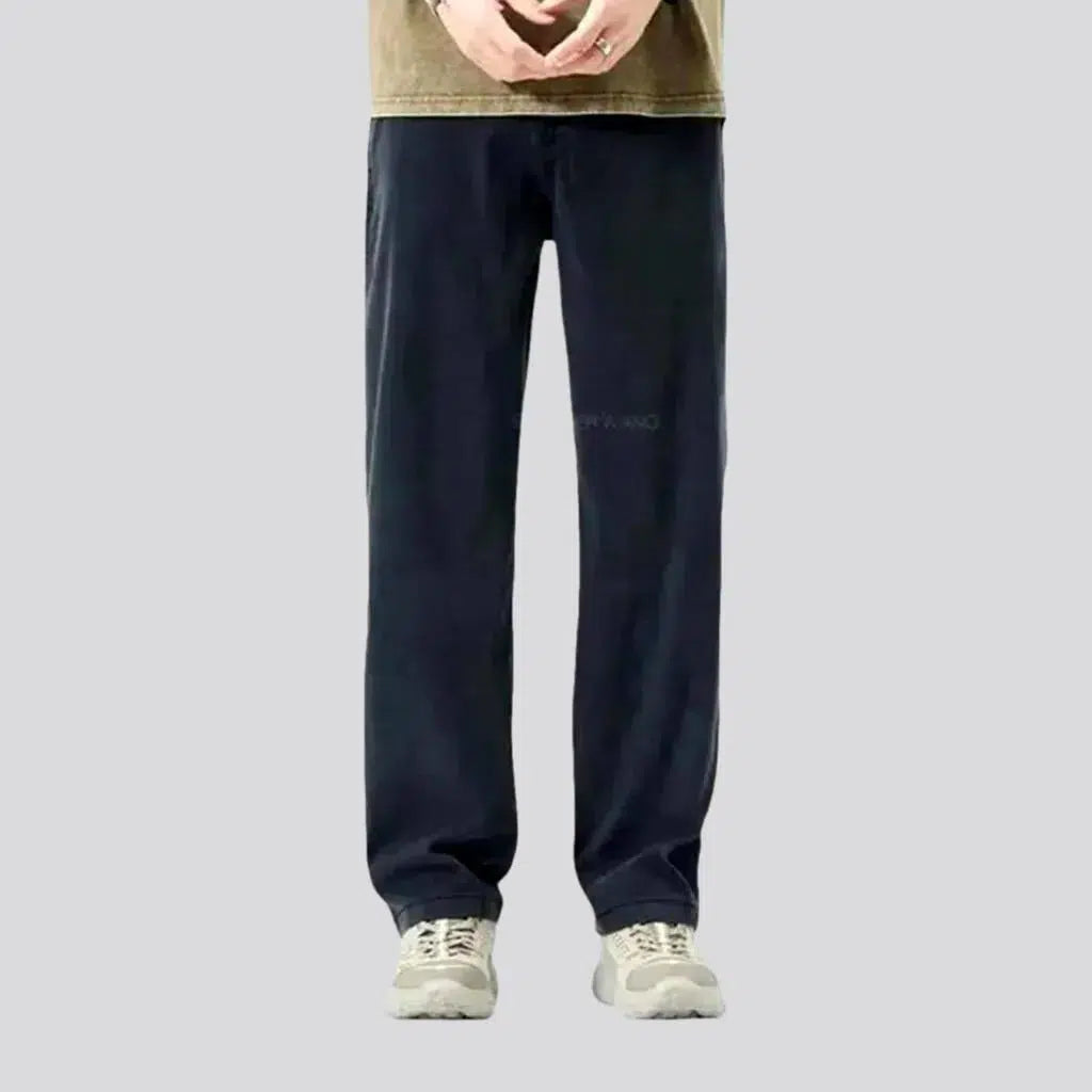 Soft Fabrics Ultra-thin men's mid-waist jeans