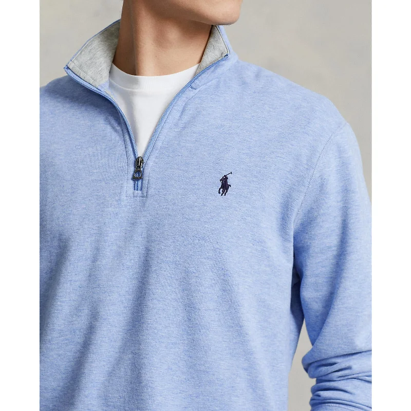 Outdoor Gear Polo Ralph Lauren - Luxury Jersey Quarter Zip Sweatshirt - Blue