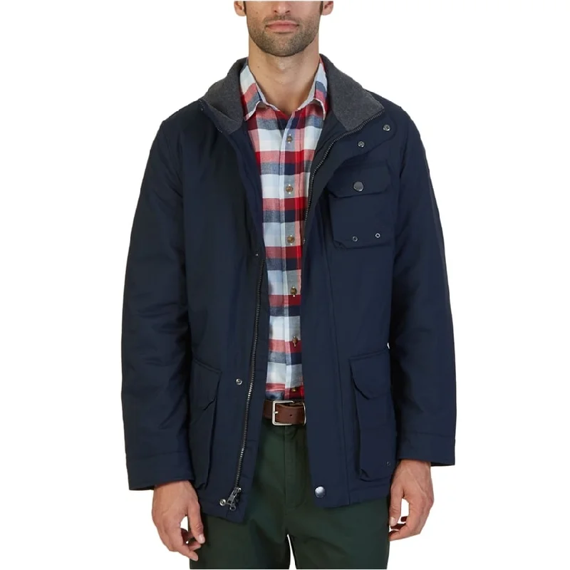 Formal Shirts Nautica Mens Multi-Pocket Parka Coat