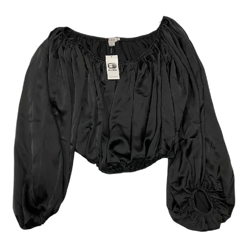 Versatile Wear Top Long Sleeve By Hyfve In Black, Size: L