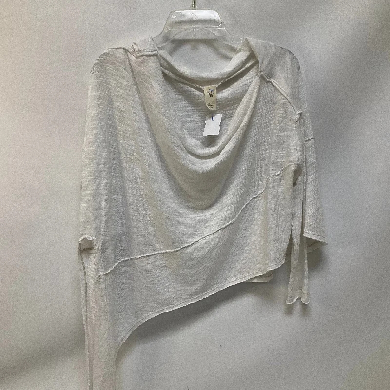 Sleek Designs Top Long Sleeve By Free People In White, Size: S