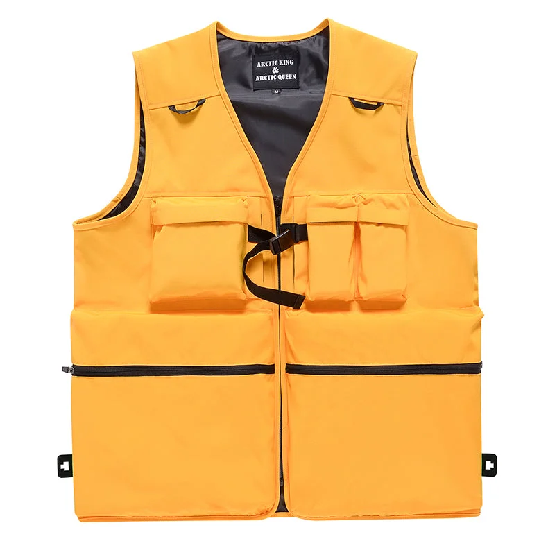 Casual Outerwear Men's Arctic Queen Cargo Pocket Mountain Pro Vest