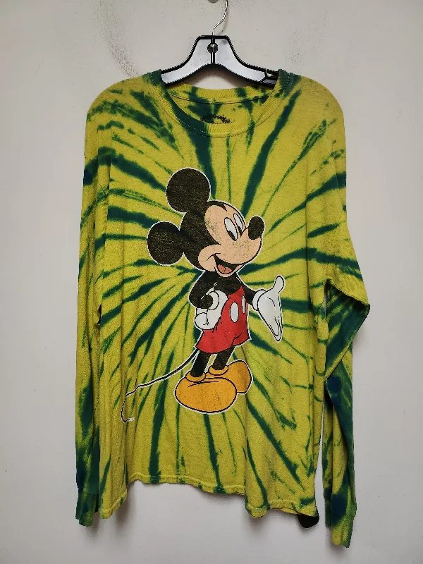 Smart Tops Top Long Sleeve Basic By Disney Store In Tie Dye Print, Size: M