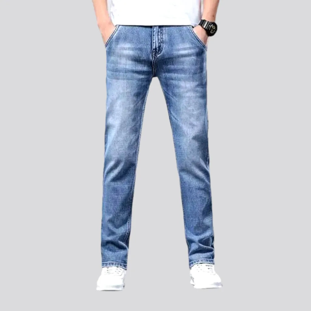Trendy Shoes Polished men's thin jeans