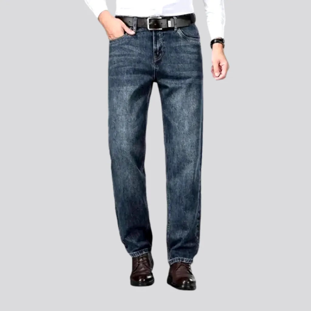 Trendy Shoes Stonewashed tapered fit men's jeans
