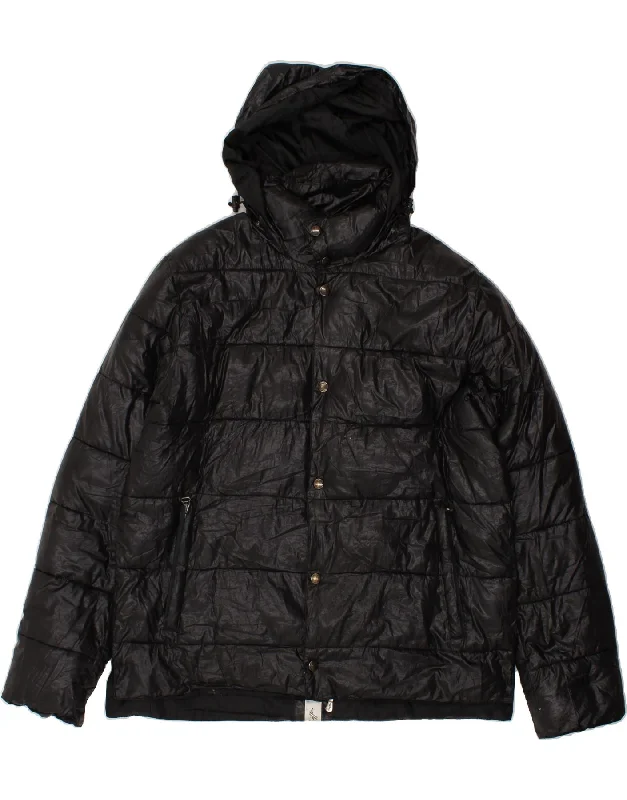 Smart Tops LOTTO Mens Hooded Padded Jacket UK 42 XL Black