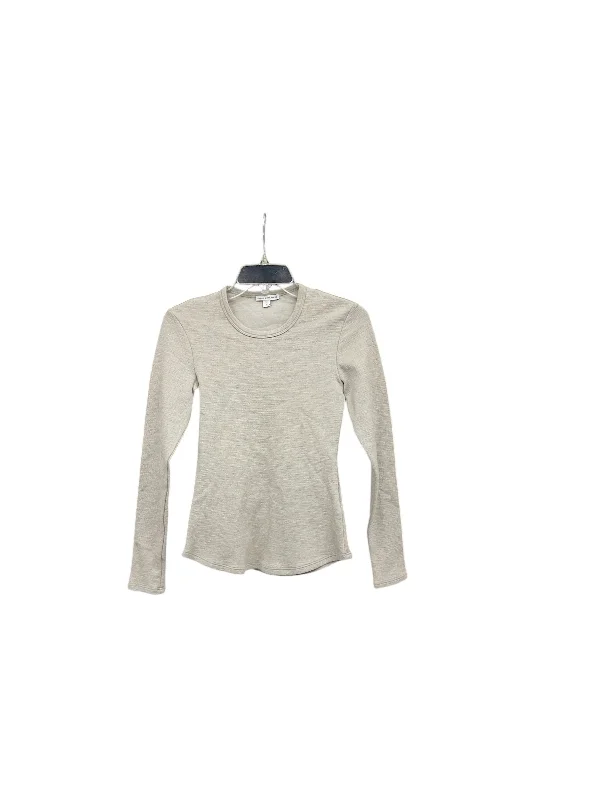 Casual Footwear Top Long Sleeve By James Perse In Grey, Size: Xs