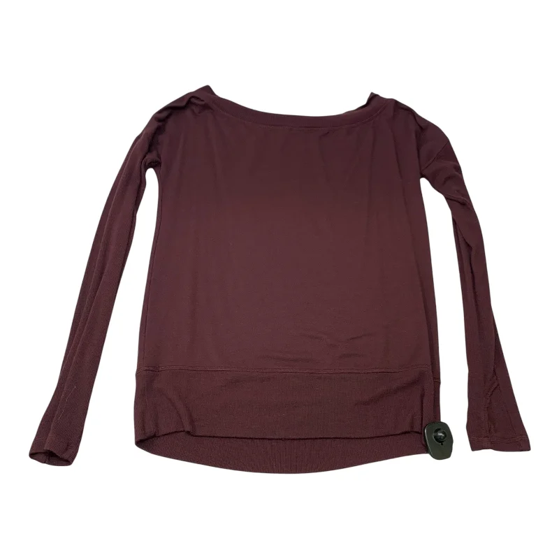 Casual Outerwear Top Long Sleeve Basic By Athleta In Red, Size: Xs