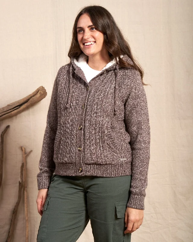 Casual Shirts Helen - Knitted Cardigan - Brown