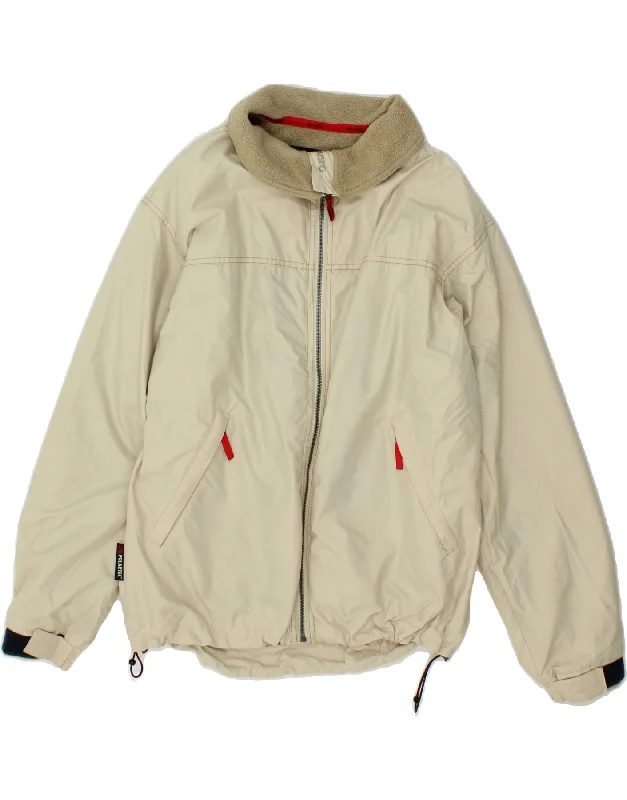 Formal Casuals MUSTO Mens Windbreaker Jacket UK 38 Medium Beige Polyester