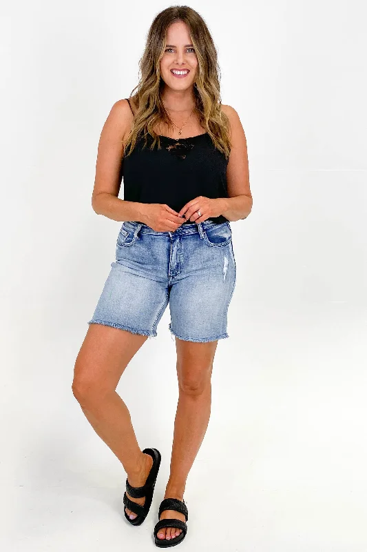 Everyday Apparel Wakee Ashlee Shorts Light Wash
