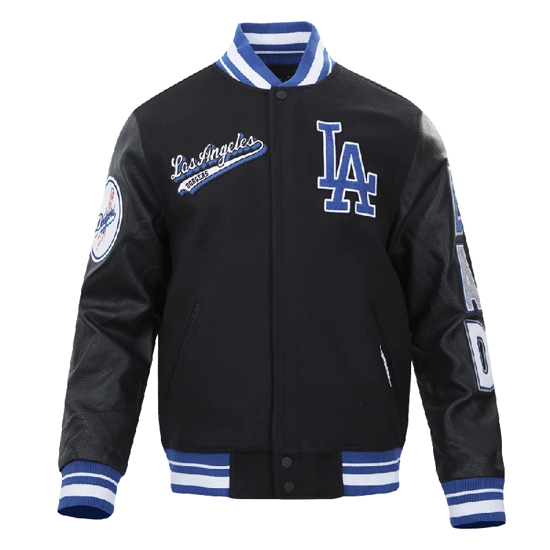 Active Styles MLB LOS ANGELES DODGERS SCRIPT TAIL MEN'S RIB WOOL VARSITY (BLACK/DODGER BLUE) Active Styles MLB LOS ANGELES DODGERS SCRIPT TAIL MEN'S RIB WOOL VARSITY (BLACK/DODGER BLUE)