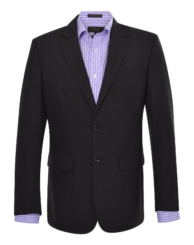 Minimalist Pieces Big Mens Corporate Collection Black Sports Jacket