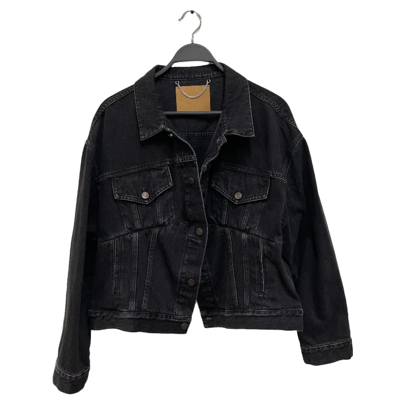 Casual Button-ups BALENCIAGA/Denim Jkt/40/Cotton/BLK/SWING