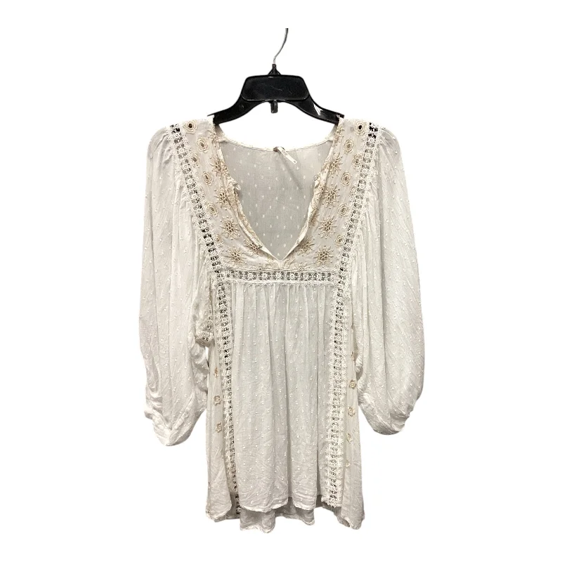 Athletic Tops Top Long Sleeve By Free People In White, Size: Xs