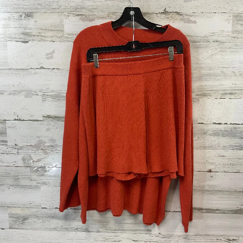 Urban Jackets Shorts Set By LILLUSORY In Orange, Size: Xl