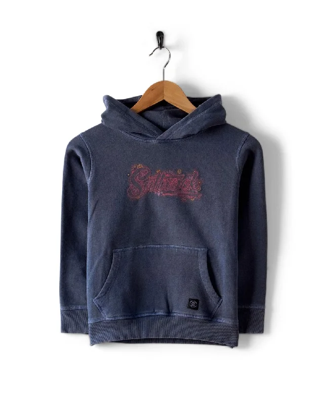 Smart Suits Wildflower - Kids Pop Hoodie - Blue