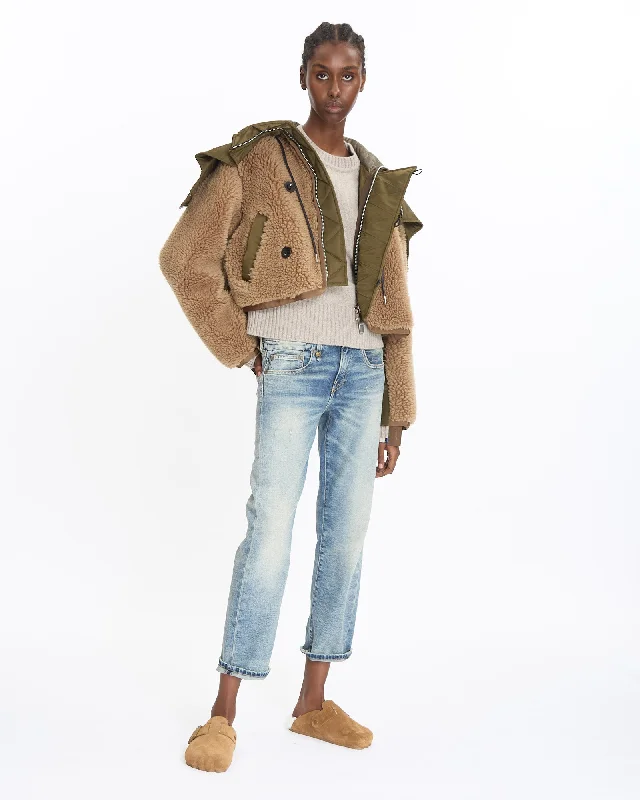 Comfort Jackets Faux Shearling x Nylon Blouson