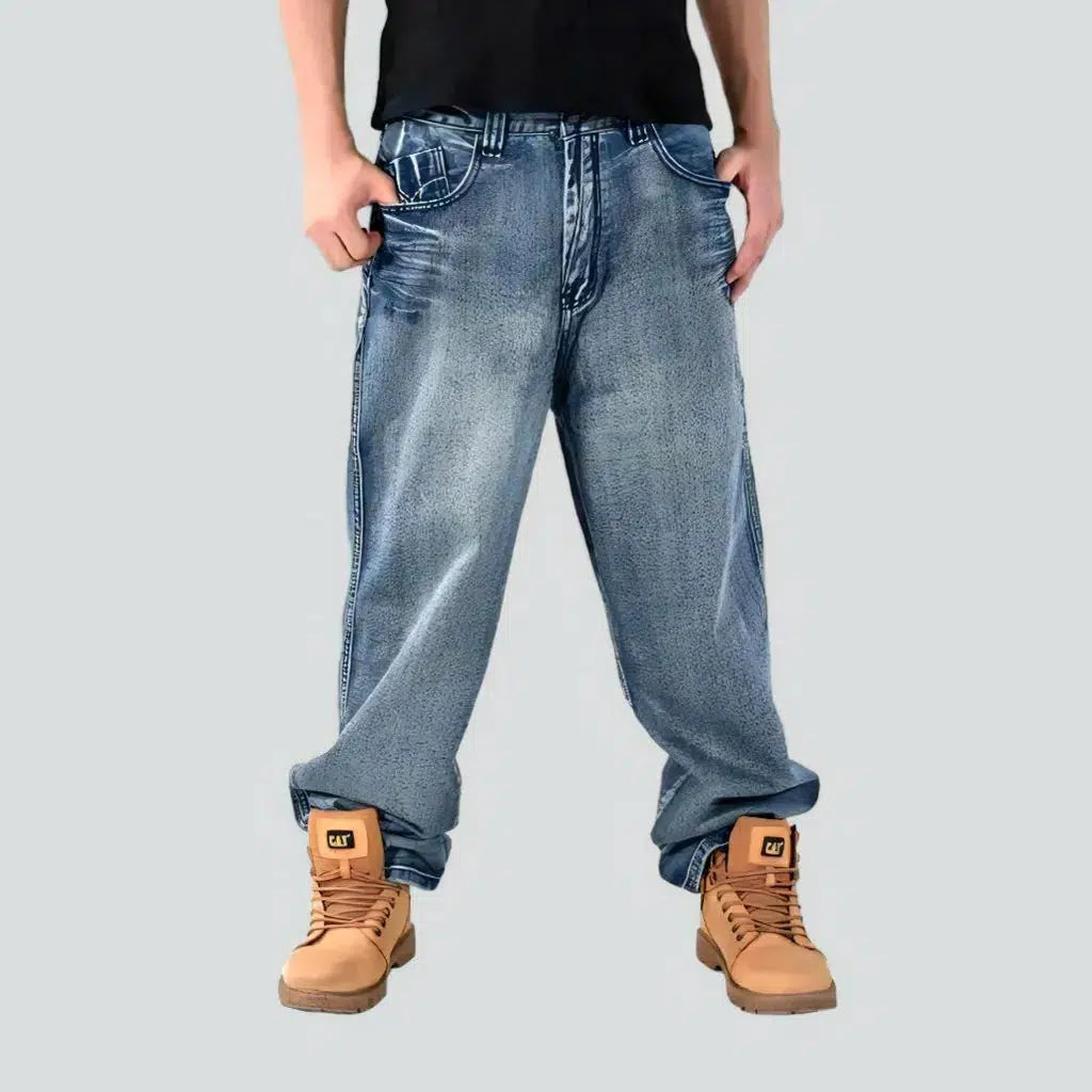 Smart Tops Vintage men's light-wash jeans