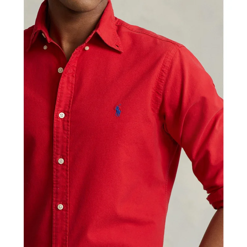 Fall Fashion Polo Ralph Lauren - Oxford Shirt - Red