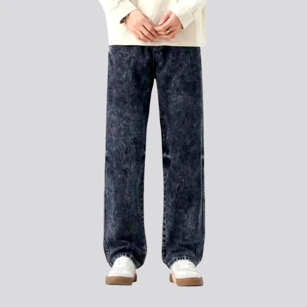 Urban Gear Fashionable mid-rise baggy men's jeans