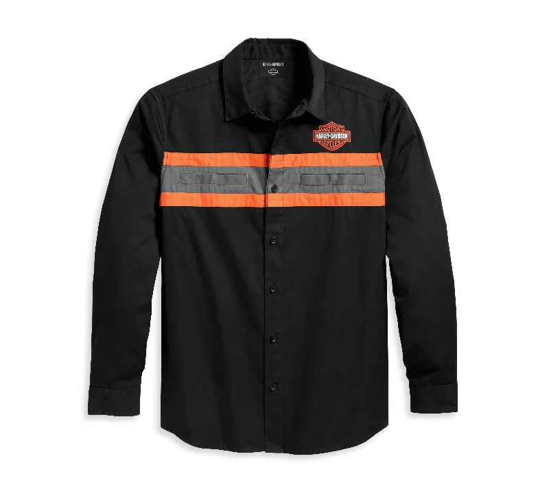Designer Pieces Harley-Davidson Men's Harley Performance Shirt Colorblocked, Black - 96127-23VM Designer Pieces Harley-Davidson Men's Harley Performance Shirt Colorblocked, Black - 96127-23VM