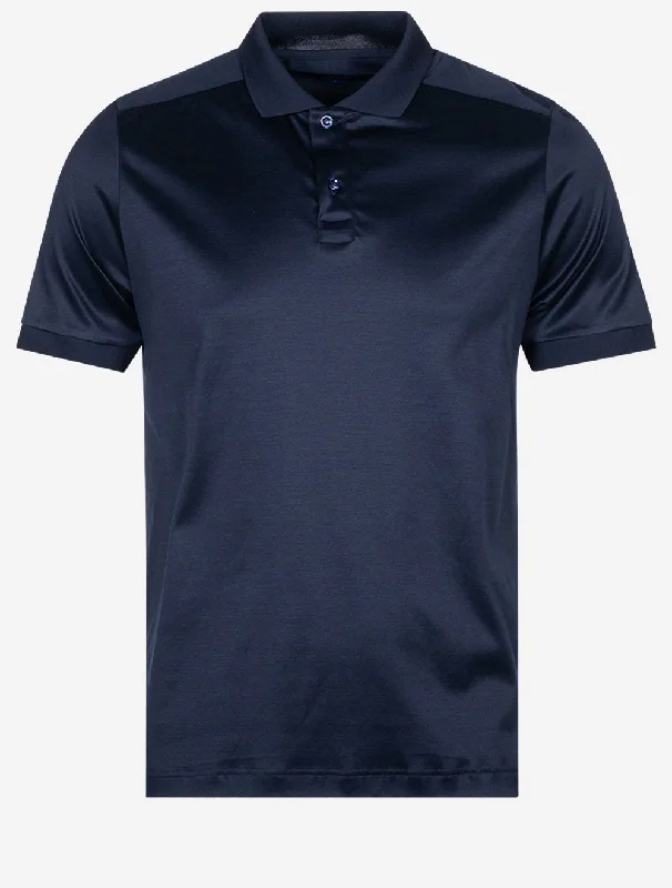 Casual Footwear Navy Short Sleeve 2 Button Polo