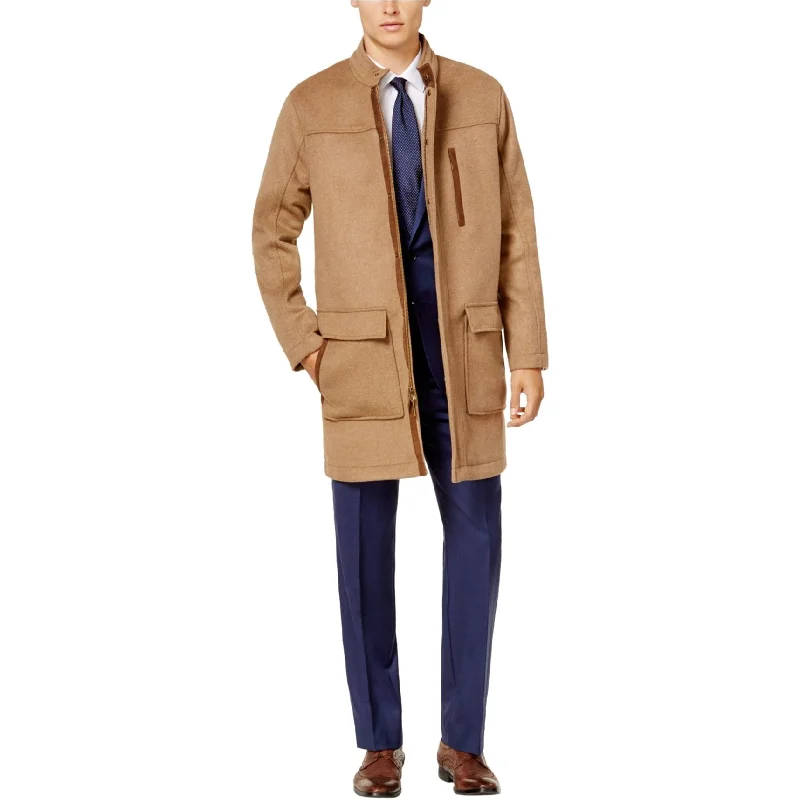 Winter Outfits Ryan Seacrest Mens Camel Parka Coat
