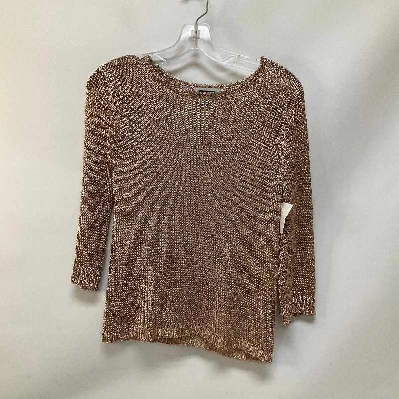Winter Outfits Top 3/4 Sleeve By Cmc In Rose Gold, Size: M