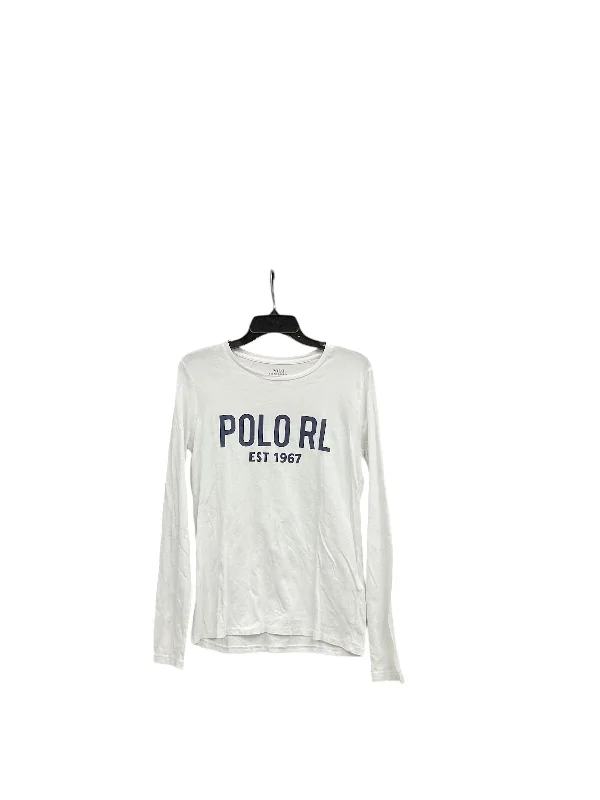 Simple Styles Top Long Sleeve By Polo Ralph Lauren In White, Size: M