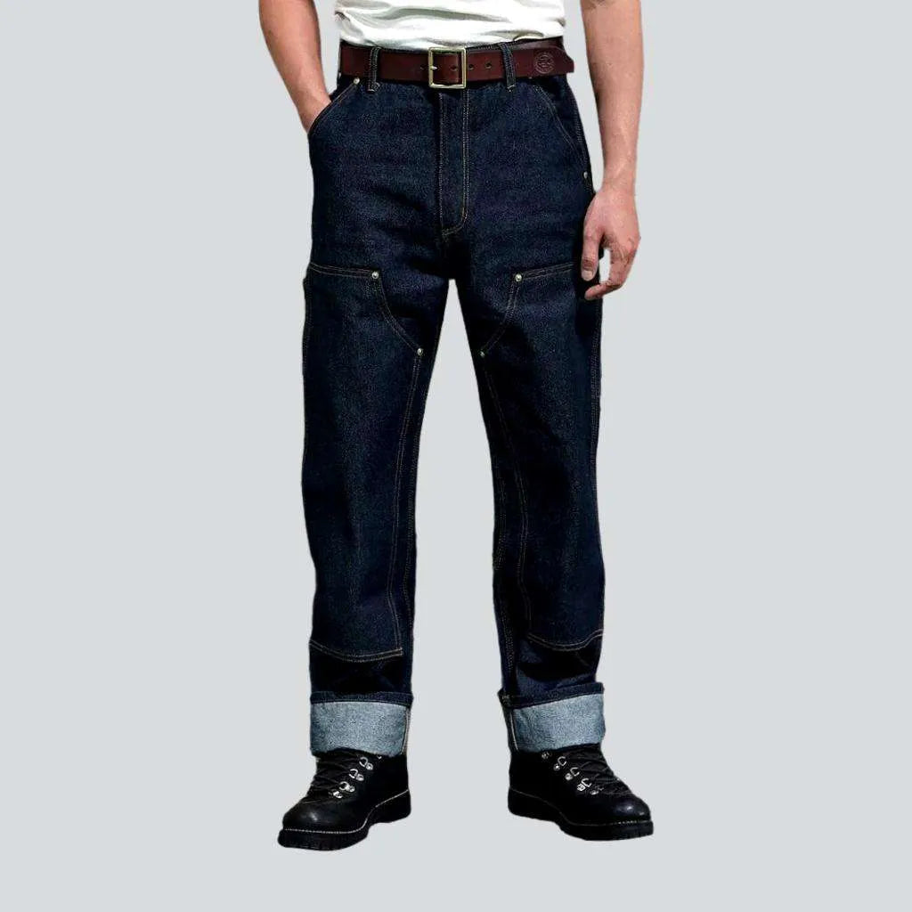 Daily Looks Heavyweight men's mid-waist jeans